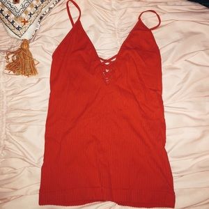 Red free people top